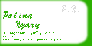 polina nyary business card